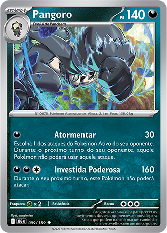 Pangoro (099/159) - Carta Avulsa Pokemon