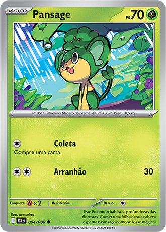 Pansage (004/086) REV FOIL - Carta Avulsa Pokemon