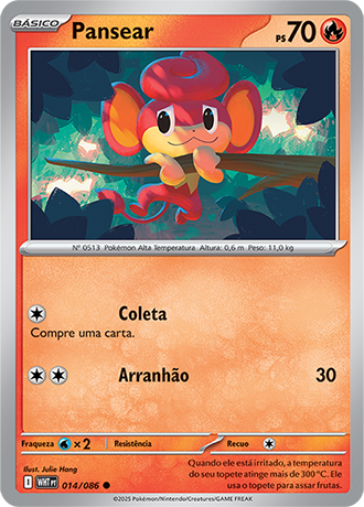 Pansear (014/086) REV FOIL - Carta Avulsa Pokemon
