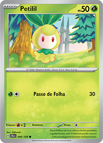 Petilil (006/159) REV FOIL - Carta Avulsa Pokemon