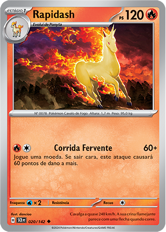 Rapidash (020/142) - Carta Avulsa Pokemon