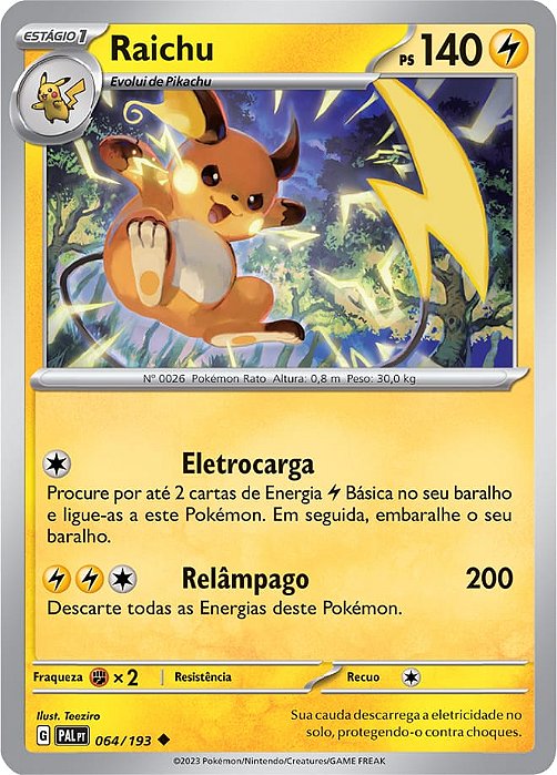 Raichu (064/193) - Carta Avulsa Pokemon