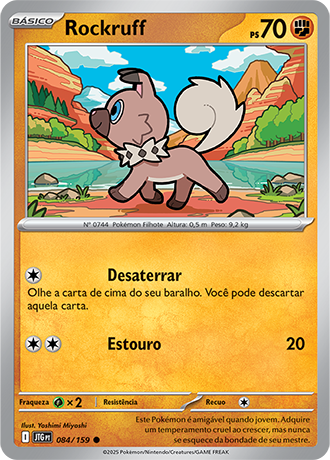 Rockruff (084/159) REV FOIL - Carta Avulsa Pokemon