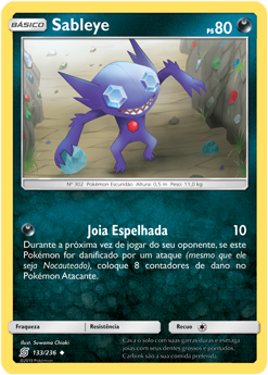 Sableye (133/236) - Carta Avulsa Pokemon