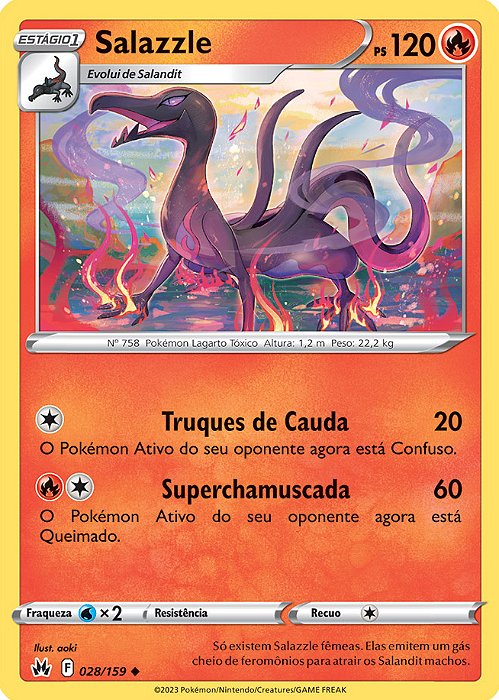 Salazzle (028/159) REV FOIL - Carta Avulsa Pokemon