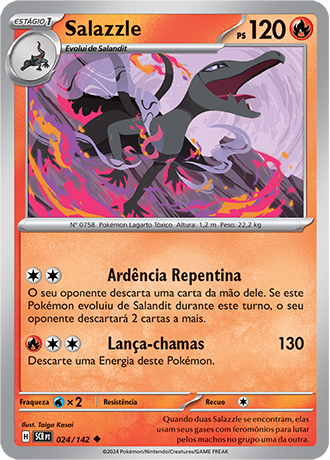 Salazzle (024/142) - Carta Avulsa Pokemon