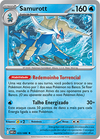 Samurott (023/086) FOIL - Carta Avulsa Pokemon
