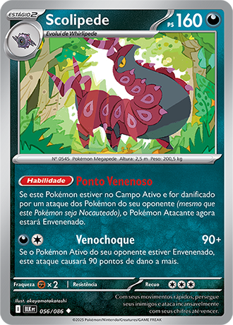 Scolipede (056/086) - Carta Avulsa Pokemon