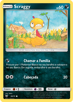 Scraggy (50/73) - Carta Avulsa Pokemon