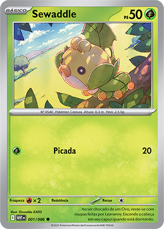 Sewaddle (001/086) - Carta Avulsa Pokemon