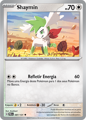 Shaymin (087/131) - Carta Avulsa Pokemon
