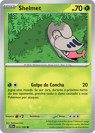 Shelmet (012/159) - Carta Avulsa Pokemon