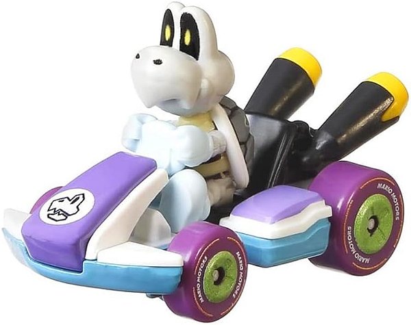 Dry Bones (Super Mario Bros) / Mario Kart - Carro Colecionável Hot Wheels  (6cm)