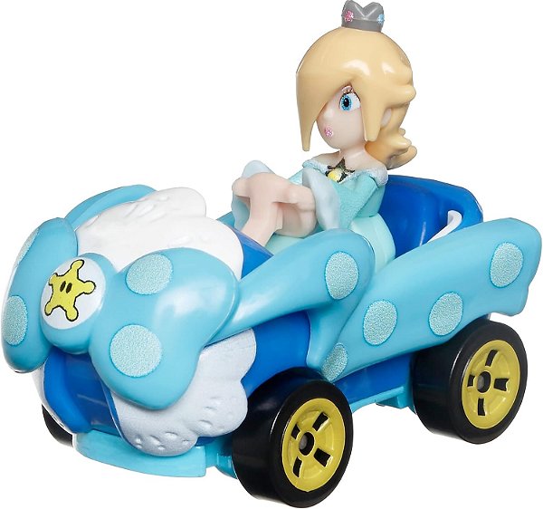 Rosalina (Super Mario Bros) / Mario Kart - Carro Colecionável Hot Wheels  (6cm)