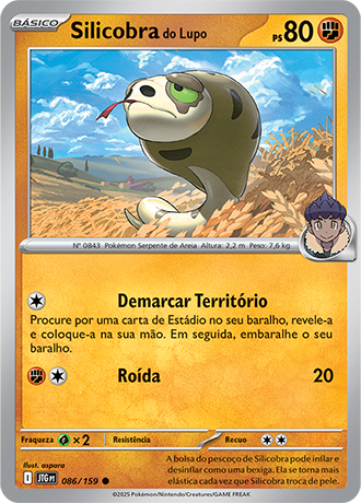 Silicobra do Lupo / Hop's Silicobra (086/159) - Carta Avulsa Pokemon