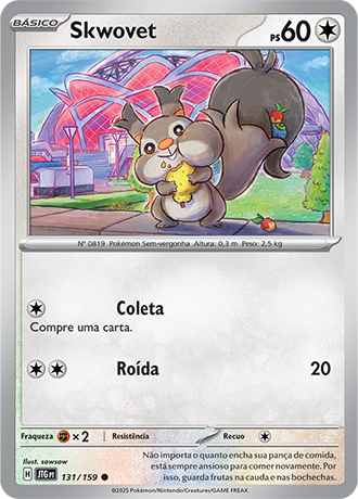 Skwovet (131/159) - Carta Avulsa Pokemon