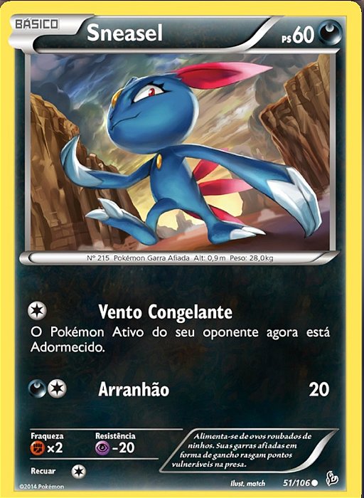 Sneasel (51/106) - Carta Avulsa Pokemon