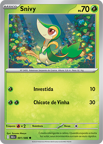 Snivy (001/086) - Carta Avulsa Pokemon