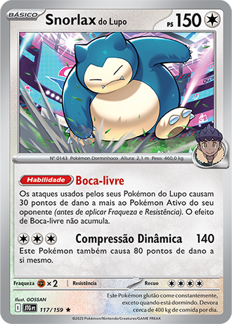 Snorlax do Lupo / Hop's Snorlax (117/159) FOIL - Carta Avulsa Pokemon