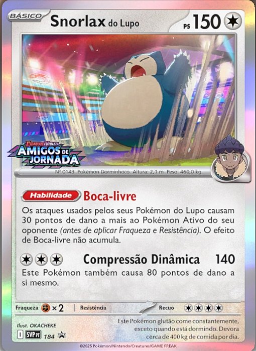 Snorlax do Lupo / Hop's Snorlax (SVP184) FOIL - Carta Avulsa Pokemon