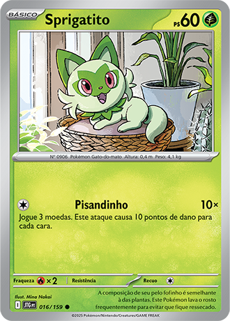 Sprigatito (016/159) - Carta Avulsa Pokemon