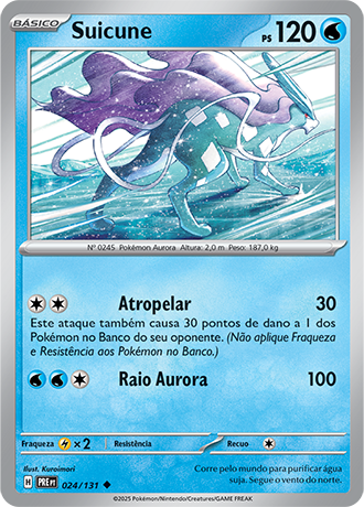 Suicune (024/131) - Carta Avulsa Pokemon