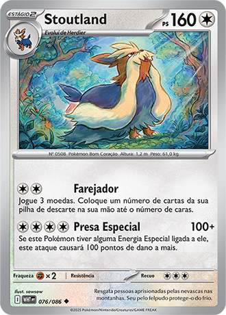 Stoutland (076/086) - Carta Avulsa Pokemon