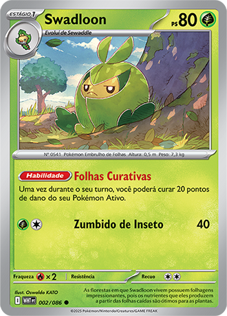 Swadloon (002/086) - Carta Avulsa Pokemon