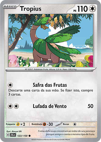 Tropius (123/159) - Carta Avulsa Pokemon