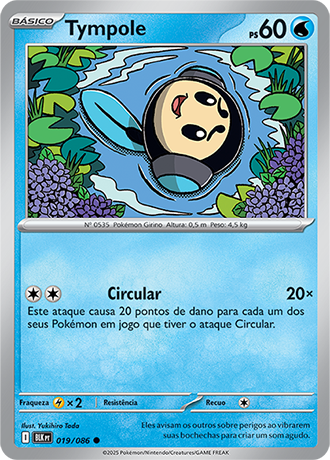 Tympole (019/086) - Carta Avulsa Pokemon