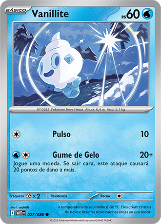 Vanillite (027/086) - Carta Avulsa Pokemon