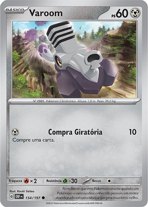 Varoom (154/197) - Carta Avulsa Pokemon
