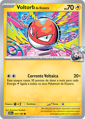 Voltorb da Kissera / Iono's Voltorb (047/159) - Carta Avulsa Pokemon