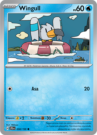 Wingull (038/159) - Carta Avulsa Pokemon