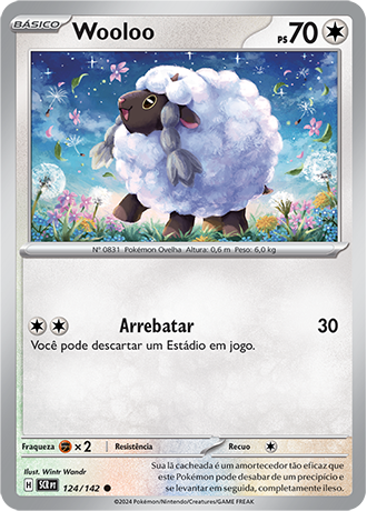 Wooloo (124/142) - Carta Avulsa Pokemon