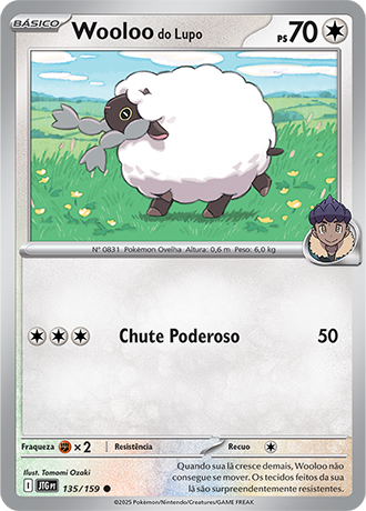 Wooloo do Lupo / Hop's Wooloo (135/159) - Carta Avulsa Pokemon