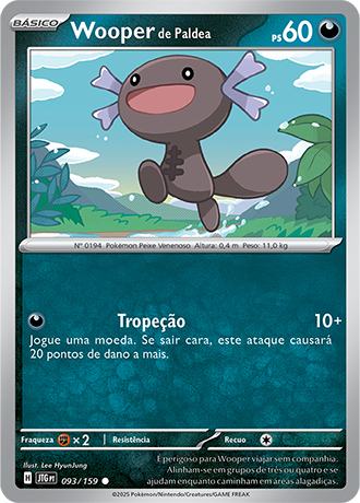 Wooper de Paldea / Paldean Wooper (093/159) - Carta Avulsa Pokemon