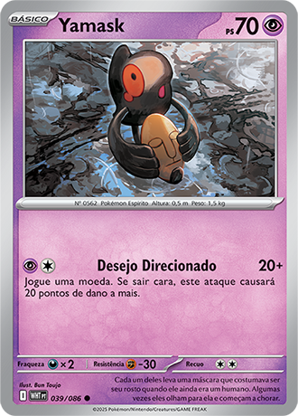 Yamask (039/086) - Carta Avulsa Pokemon