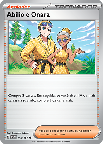 Abílio e Onara / Billy & O'Nare (142/159) - Carta Avulsa Pokemon