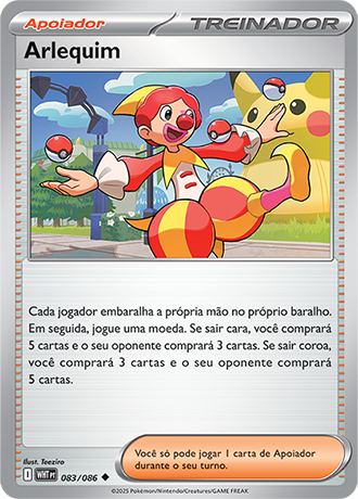 Arlequim / Harlequin (083/086) REV FOIL - Carta Avulsa Pokemon