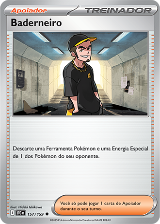 Baderneiro / Ruffian (157/159) REV FOIL - Carta Avulsa Pokemon