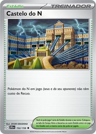 Castelo do N / N's Castle (152/159) - Carta Avulsa Pokemon