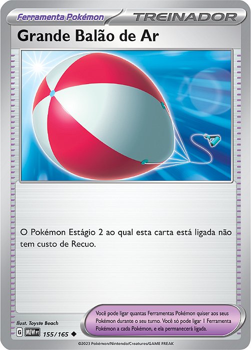 Grande Balão de Ar / Big Balloon (155/165) - Carta Avulsa Pokemon