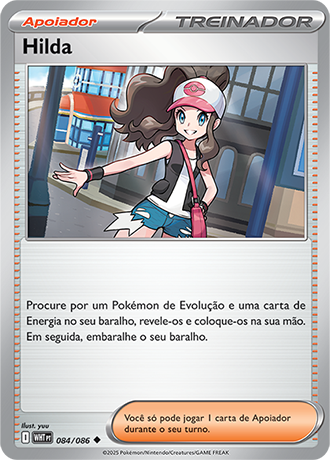 Hilda (084/086) REV FOIL - Carta Avulsa Pokemon