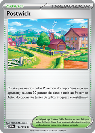 Postwick (154/159) - Carta Avulsa Pokemon