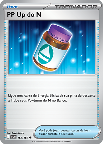 PP Up do N / N's PP Up (153/159) - Carta Avulsa Pokemon