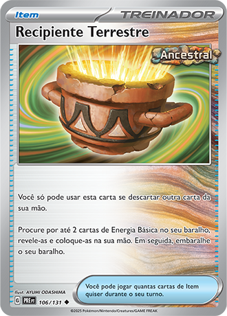 Recipiente Terrestre / Earthen Vessel (106/131) - Carta Avulsa Pokemon