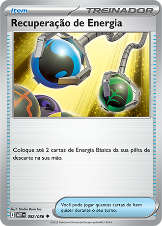 Recuperação de Energia / Energy Retrieval (082/086) - Carta Avulsa Pokemon