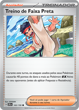 Treino de Faixa Preta / Black Belt's Training (143/159) - Carta Avulsa Pokemon