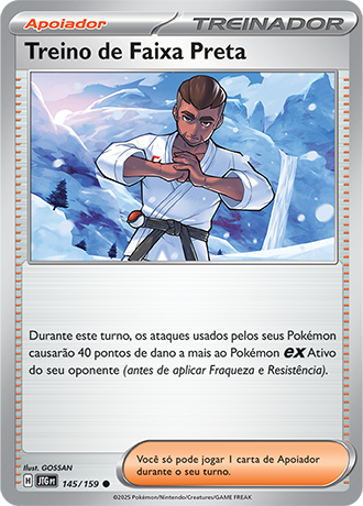 Treino de Faixa Preta / Black Belt's Training (145/159) - Carta Avulsa Pokemon